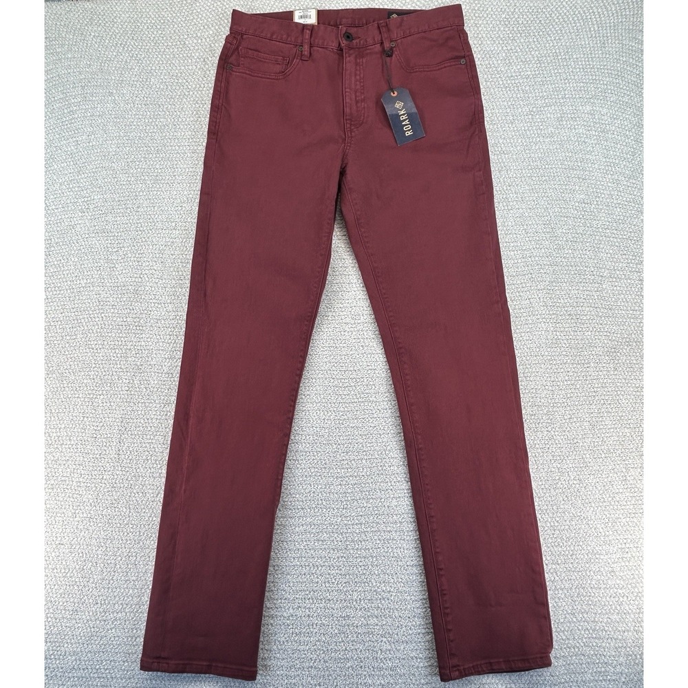 Roark Jeans Mens 31x34 Maroon Hwy 128 Straight Fit Grunge Punk Outdoor Pants